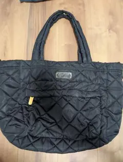 MARC JACOBS ブラックトートバッグ　マザーズバッグ　キルティング　美品