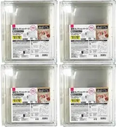 ダイソー4点セット 透明コレクションケース（組み立てタイプ）