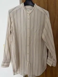 IÉNA ストライプ 長袖シャツ ベージュ　春夏