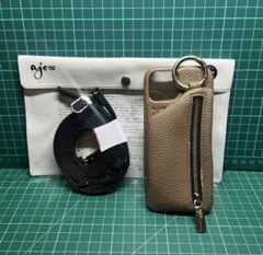 ajew iPhone13mini スマホケース　ベージュ エジュー