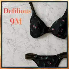 E-10 新品 Defilious 水着 ビキニ 9号 M 日本製 花柄　調節可のサムネイル