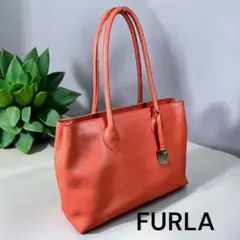 ◆FURLA◆レザー ショルダー トートバッグ A4可 肩掛け 通勤　144S