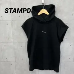 STAMPD スタンプド パーカー 半袖 メンズ M 黒のサムネイル