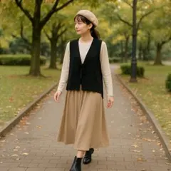 chocol raffine robe ベスト 前紐 F ブラック 羽織