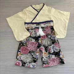 男の子　袴ロンパース　和柄　五月人形　正月　お食い初め