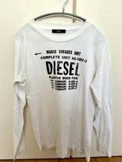 DIESEL 長袖カットソー ホワイト ロゴプリントのサムネイル