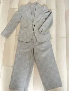 a.v.v グレー チェック柄 スーツ セットアップ
