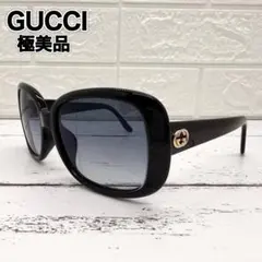 極美品 GUCCI サングラス ホースビット グラデーション ブラック