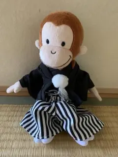 タグ付き　レア　おさるのジョージぬいぐるみ　新郎バージョン