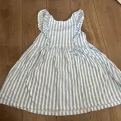 H&M ストライプ ノースリーブワンピース 4-6Y