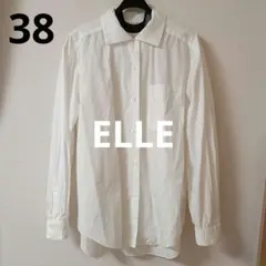 elle ブラウス 38 白 古着 ホワイト M 春夏秋のサムネイル