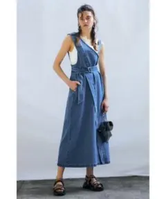 moussy アシンメトリー　デニム　ワンピースのサムネイル