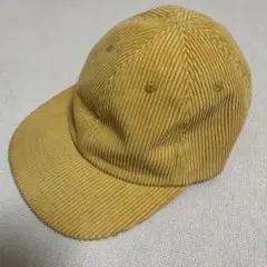 【希少】UNUSED コーディロイ　6Pキャップ　イエロー　太畝