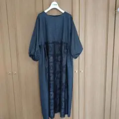 着物リメイク ワンピース 大島紬