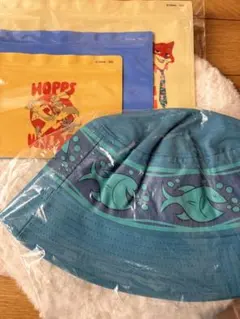 ズートピア2　ハッピーくじ　C賞　J賞 バケットハット　ニック ジッパーバック