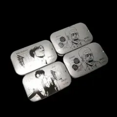 進撃の巨人×UHA味覚糖・コラボ缶　空箱　4個セット　リヴァイ