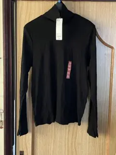 GU リブタートルネックT 3XL ブラック
