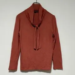 n0711【アナイ】カットソー 日本製 ボウタイ ストレッチ