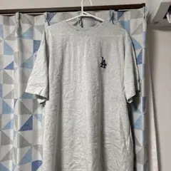 LAロゴ入りグレーTシャツ 5L