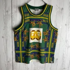 【最高デザイン】アベイシングエイプ☆ダブルヘッド バスケットボール タンクトップ 2026年最新】A BATHING APE メンズ タンクトップ・ノースリーブ