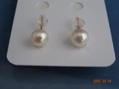 新品　あこや真珠7.1㎜　14KGFピアス