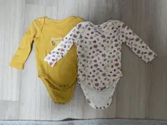 長袖ロンパース(6M-9M)2点セット