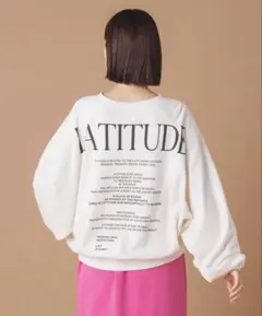 HUNCH 裏毛ロゴラグランスウェット