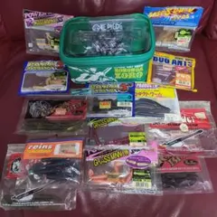 最終値下❗ロックフィッシュワーム❗ 大量セット ワンピースコラボケース。のサムネイル