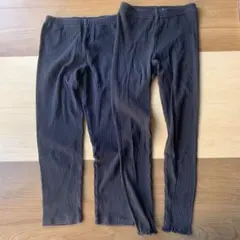 使える黒レギンスʕ•ᴥ•ʔUNIQLO キッズ120cm ブラック2枚セット