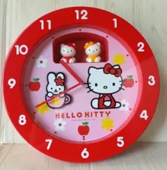 【未使用】サンリオ ハローキティ壁掛け 振り子時計 キティちゃん レトロ ハローキティ 壁掛け時計 振り子時計 サンリオ ミミィ レトロ