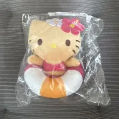 サンリオ　ハローキティ　日焼けキティ　当たりくじ　 浮き輪付きぬいぐるみ