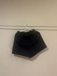 黒 ショートパンツ ゴムウエスト