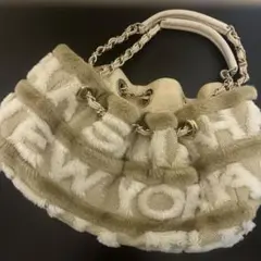 Samantha Thavasa New York ファー 巾着バッグのサムネイル