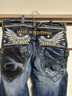 REDPEPPER デニムパンツ ウィング刺繍