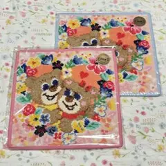 新品 ラブラリー バイ フェイラー ニコニナハグ ハンカチ くま 完売花フラワー