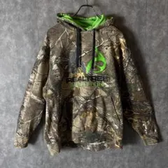 枡*庭様 Realtree アウトフィッターズ カモ柄パーカー L ゆるダボメン