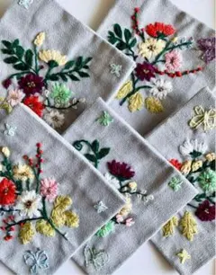 ハンドメイド ✳︎ コースター ✳︎ 布製 ✳︎ 5枚セット✳︎ テーブル用品 ✳︎24