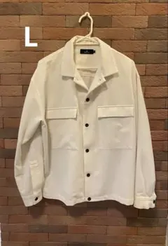 MONO-MART 長袖シャツ ホワイト Lサイズ