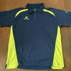 KELME ポロシャツ ネイビー/ライム Lのサムネイル