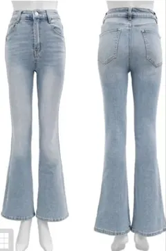 ハイウエストフレアデニム　cu498