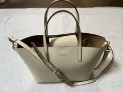 【 TREASURE TOPKAPI 】ショルダー付きレザーミニトートバッグ