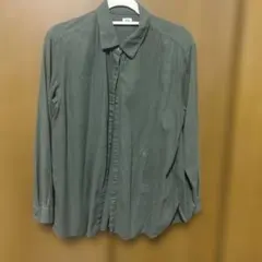 UNIQLO レディース 長袖シャツ カーキ ＸＬ