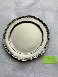 イギリス製 ピューターの小皿 17世紀 イギリス 川上がりピューター皿 / Pewter Plate