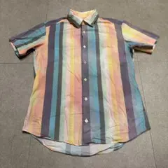 Paul smith London 半袖シャツ　ストライプ　マルチカラー　Mのサムネイル