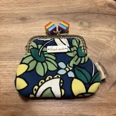 花柄ハンドメイドがま口財布