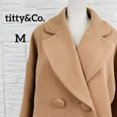 titty&Co. ピーコート ブラウン F くるみボタン 美シルエット 冬のサムネイル