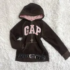 00s y2k GAP ピンクロゴ　フリース　パーカー　平成ギャル　海外girl