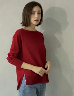 【新品、未開封タグ付き】OPAQUE.CLIP ボートネックニット　40(L)