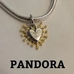 PANDORA ラディアントハート ダブル ダングル チャーム