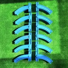 プラレール　坂曲線レール　A 12本とB 12本の合計24本セット　レイアウト